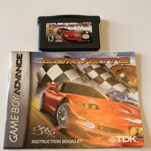 Nintendo Game Boy Advance Corvette game and instruction booklet